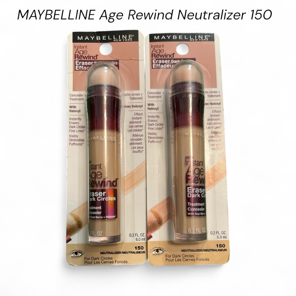 New MAYBELLINE Instant Age Rewind Neutralizer Concealer-   Bundle of 2